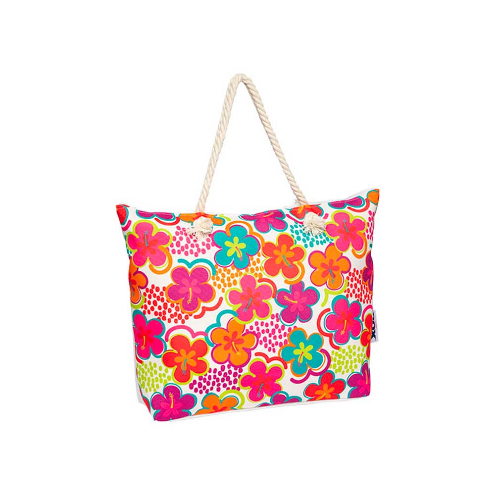 Coveri Collection Borsa Mare Cordata Fiori 55X13X40H Cm