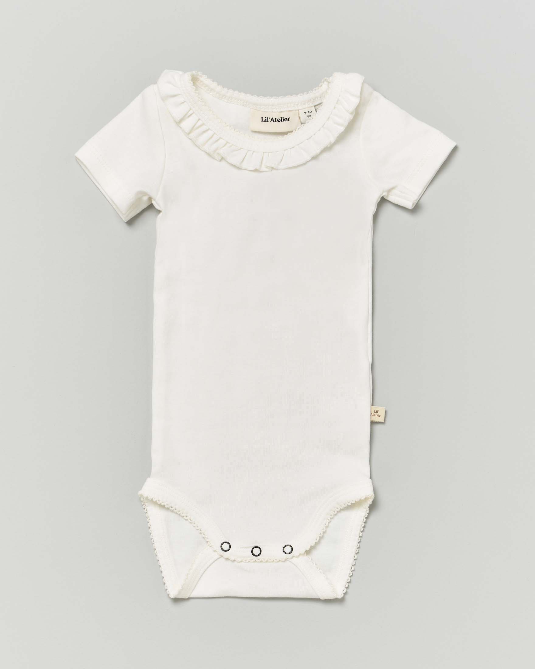 Body Lil'Atelier panna a maniche corte con rouches