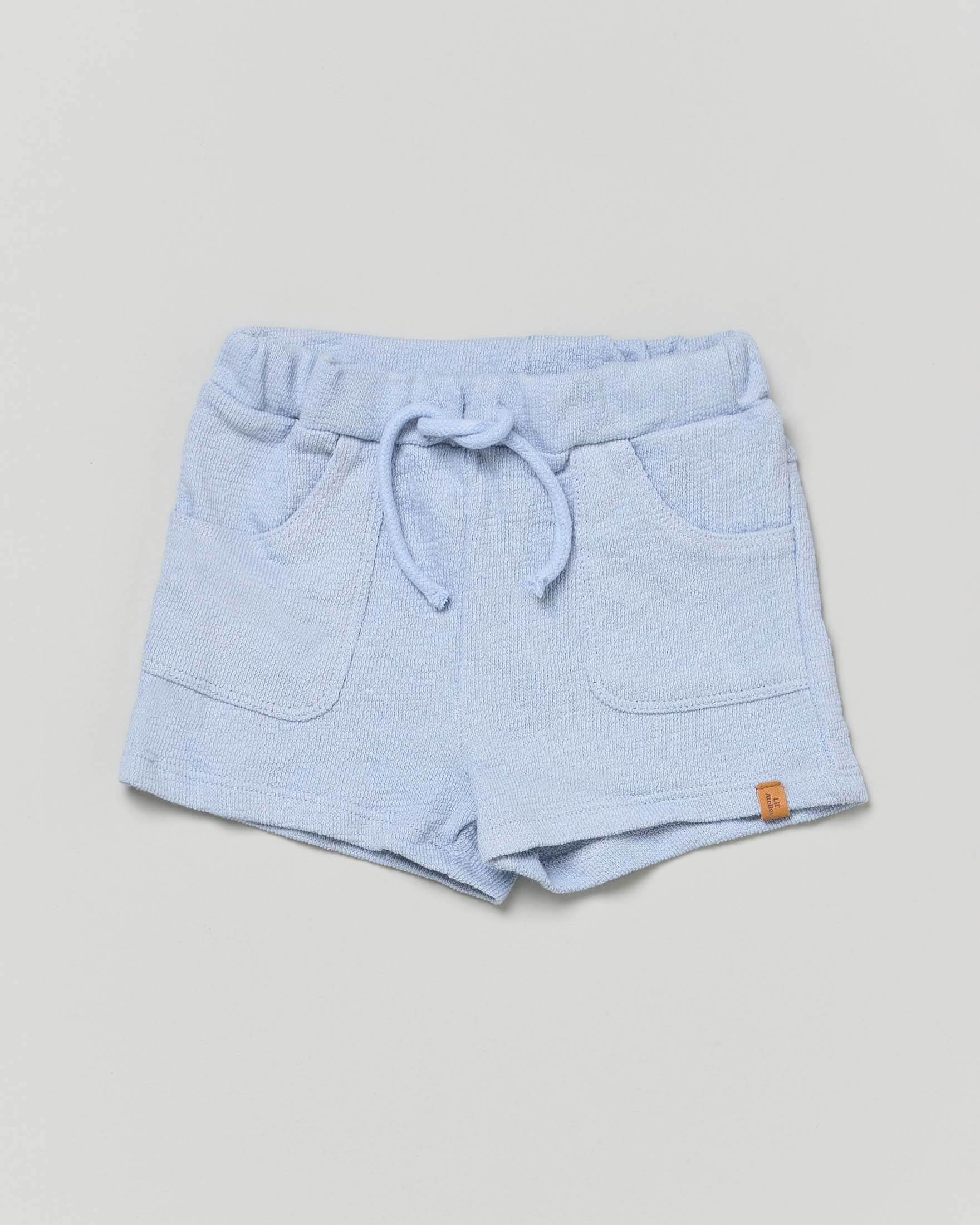 Bermuda Lil'Atelier azzurro in puro cotone