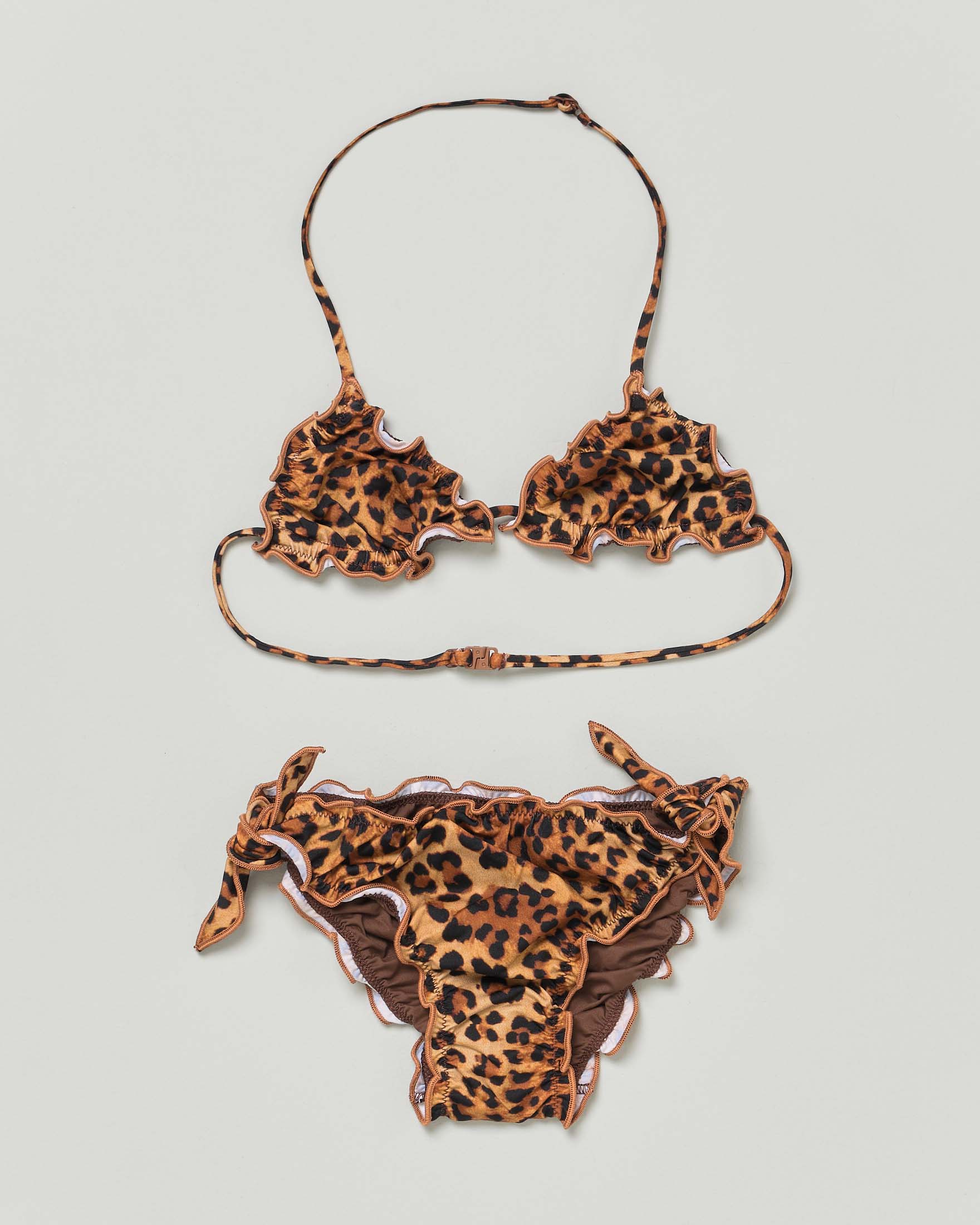 Bikini Cris a triangolo MC2 Saint Barth in fantasia animalier