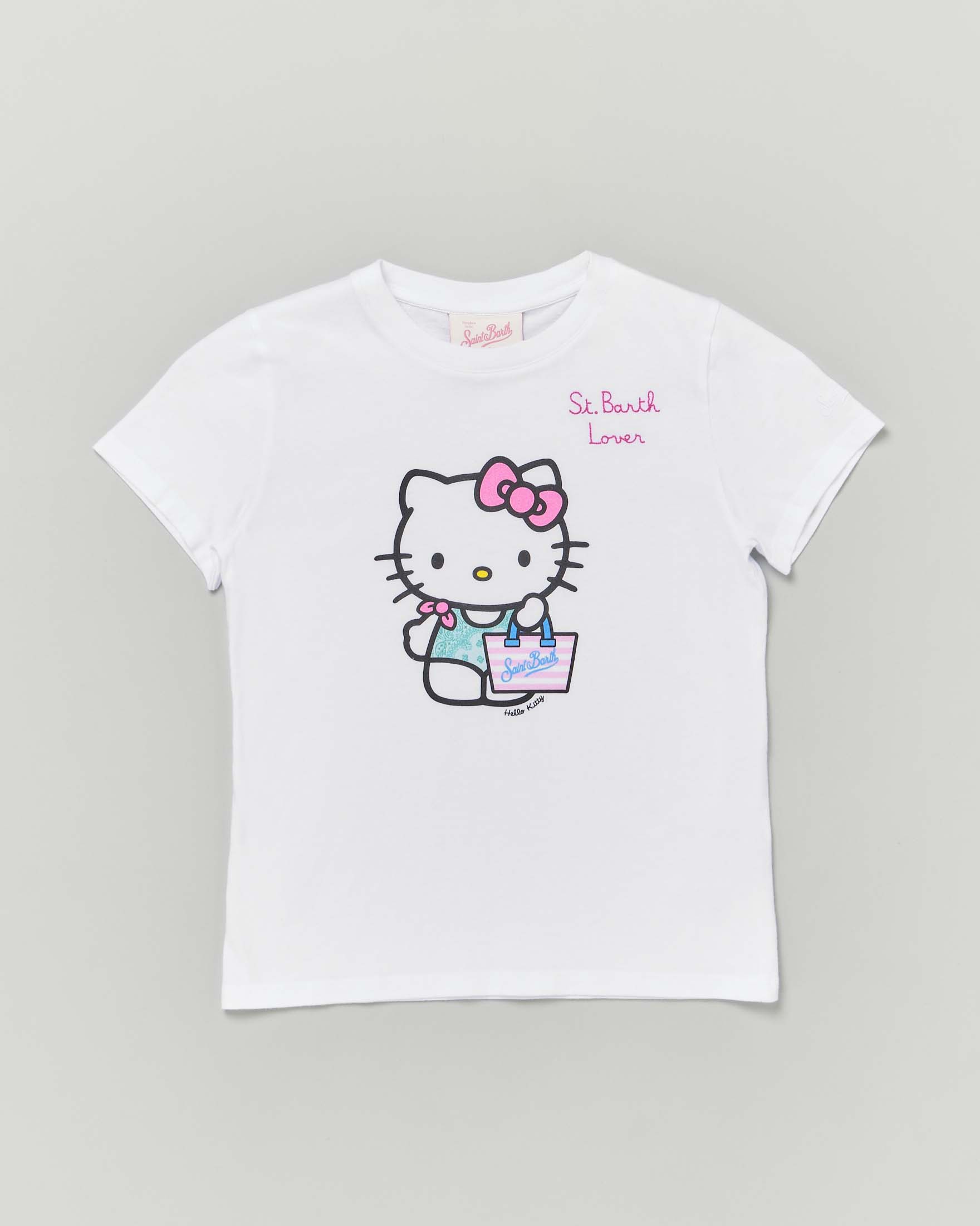 T-shirt Lover bianca con stampa Hello Kitty
