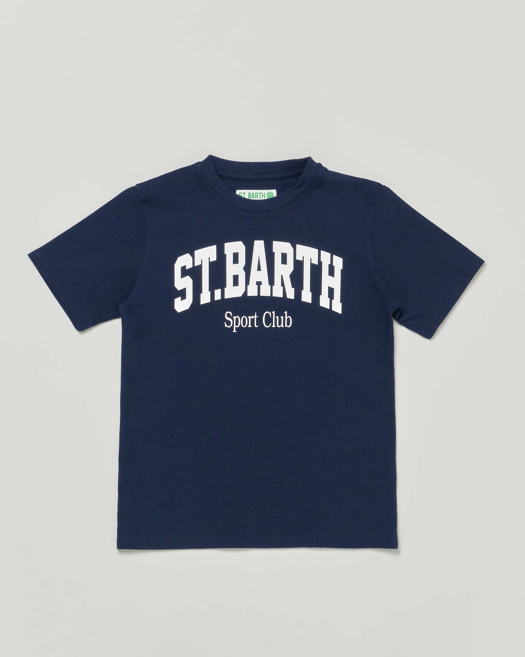 Mc2 Saint Barth T-shirt Bianca Dover Jr Con Logo DOV0002/01837L Per Bambino