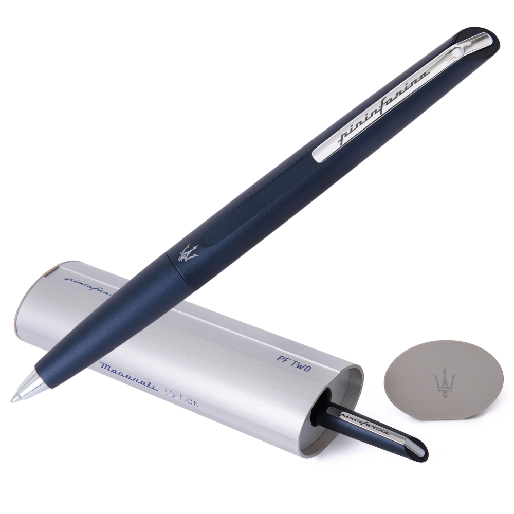 Pininfarina PF TWO Ballpoint Maserati Blue – Penna a Sfera con Punta Retrattile e Meccanismo Twist