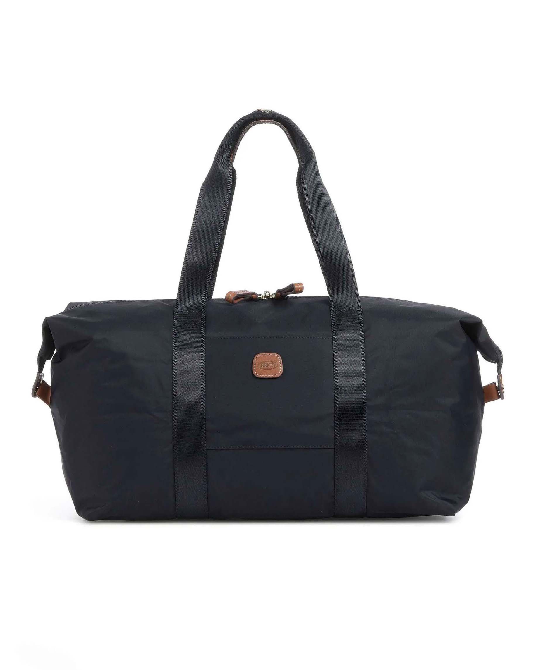 Borsone blu Bric's in nylon leggero con pochette abbinata