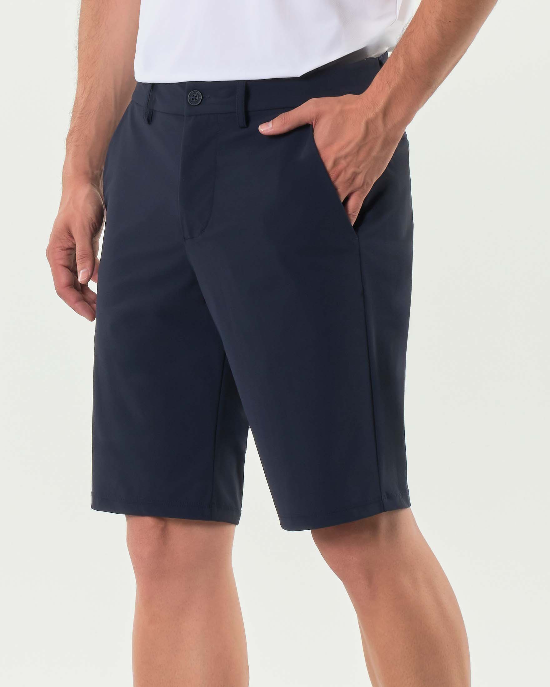 Bermuda Save the duck blu in tessuto tecnico stretch