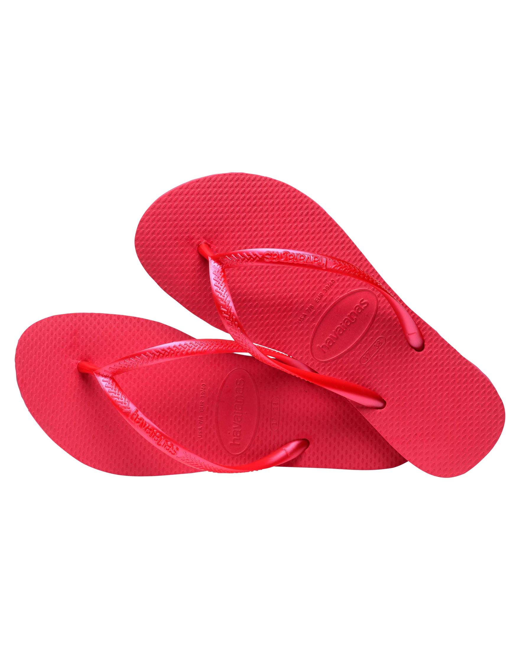Havaianas Silm rosa fragola con fascette tono su tono effetto metallizzato con logo image