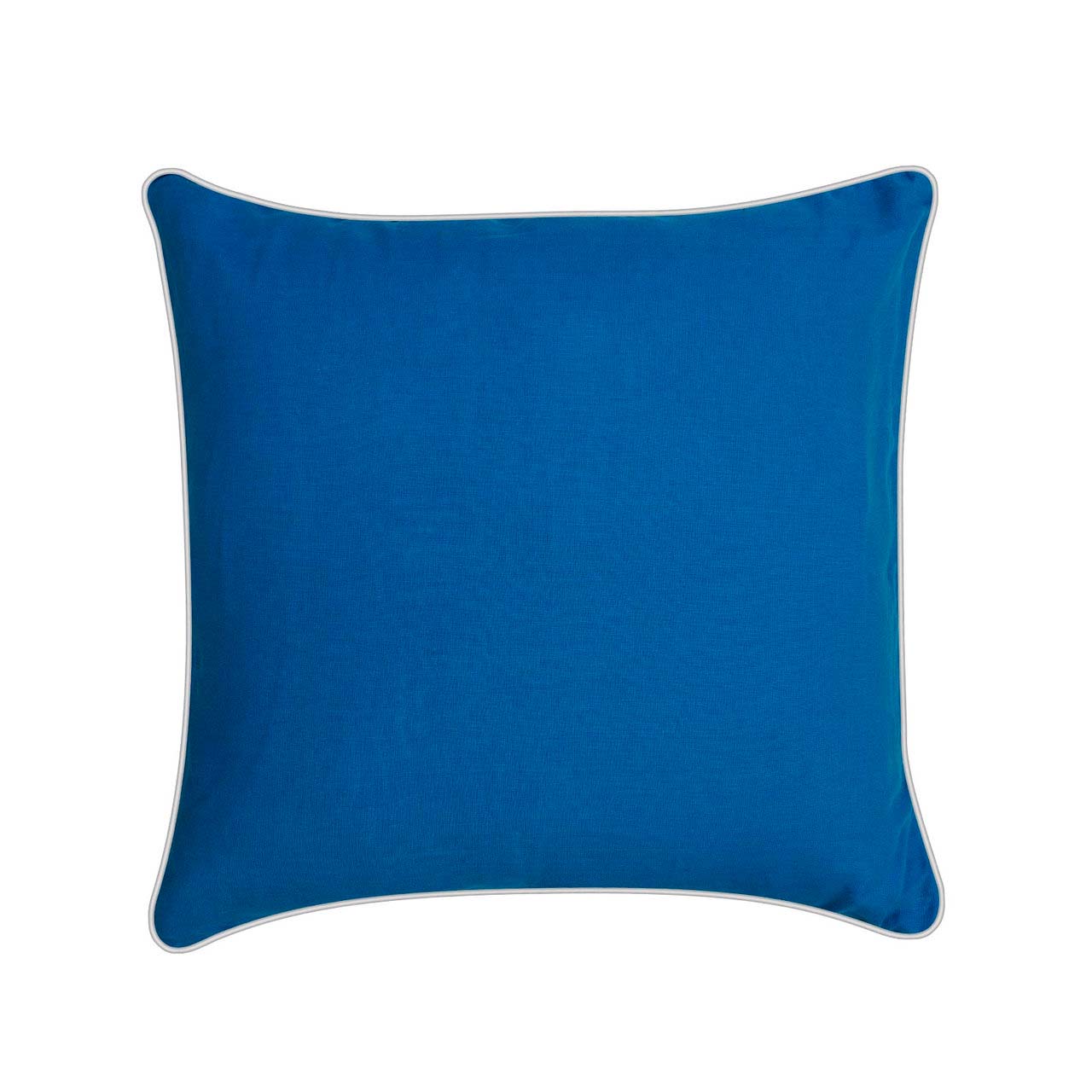 Federa per cuscino quadrato Boccaccio in lino blu