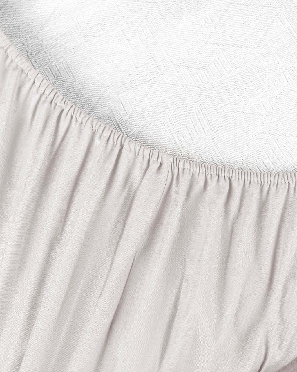 Federa due piazze Magnifico bianca in raso di cotone