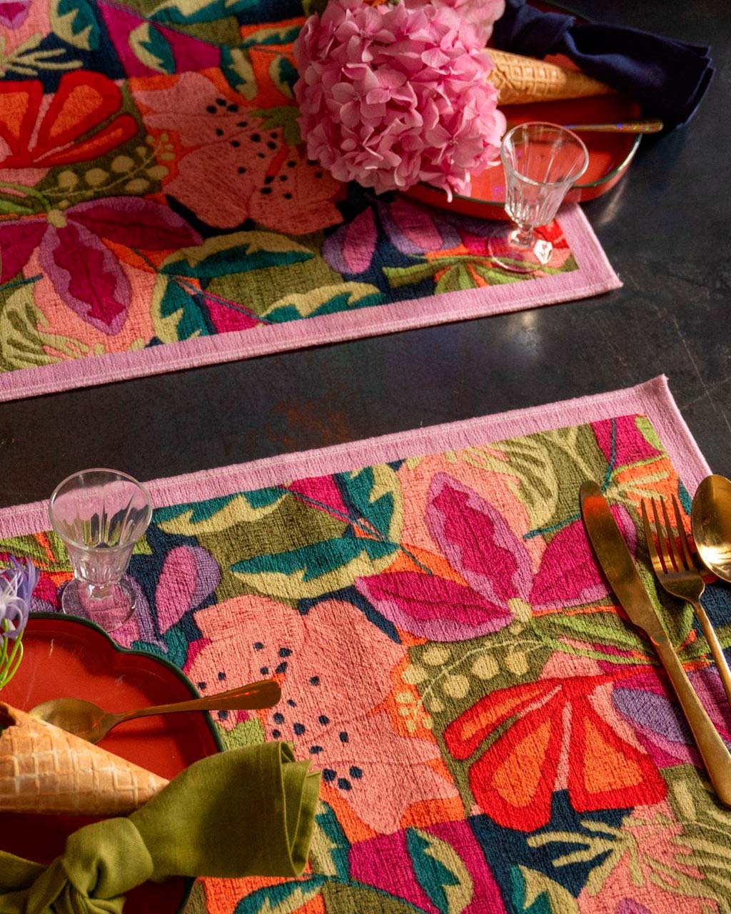 Tovagliette americane Kiriku con stampa floreale multicolor