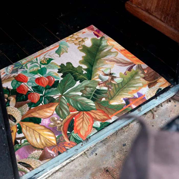 Tappeto Brisk a fantasia autunnale multicolor 52x180