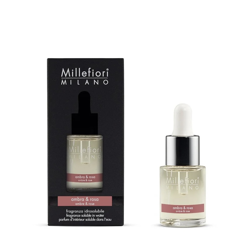 Fragranza Idrosolubile Ambra & Rosa 15 ml. Millefiori Milano
