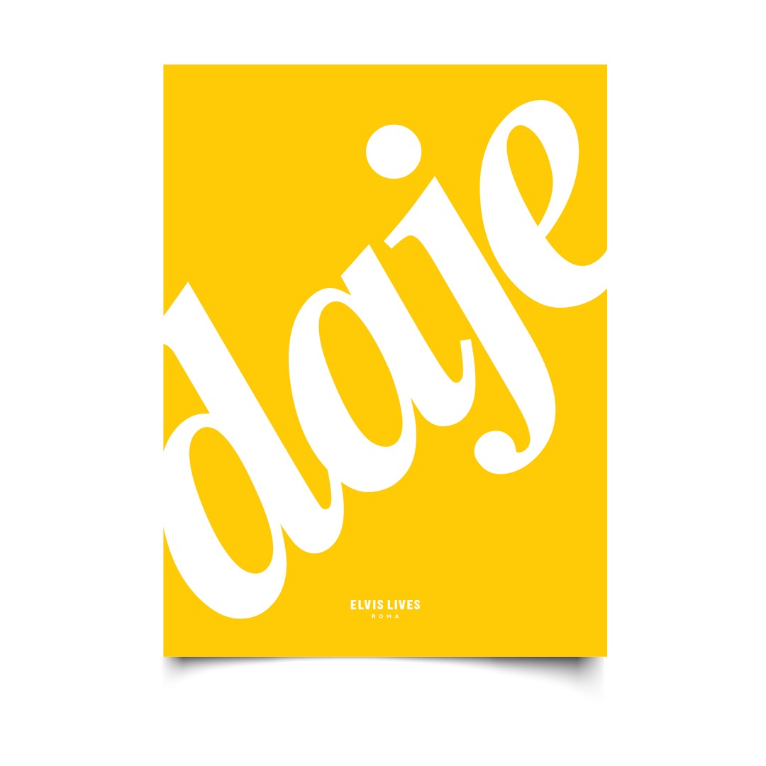 Poster Daje - Yellow