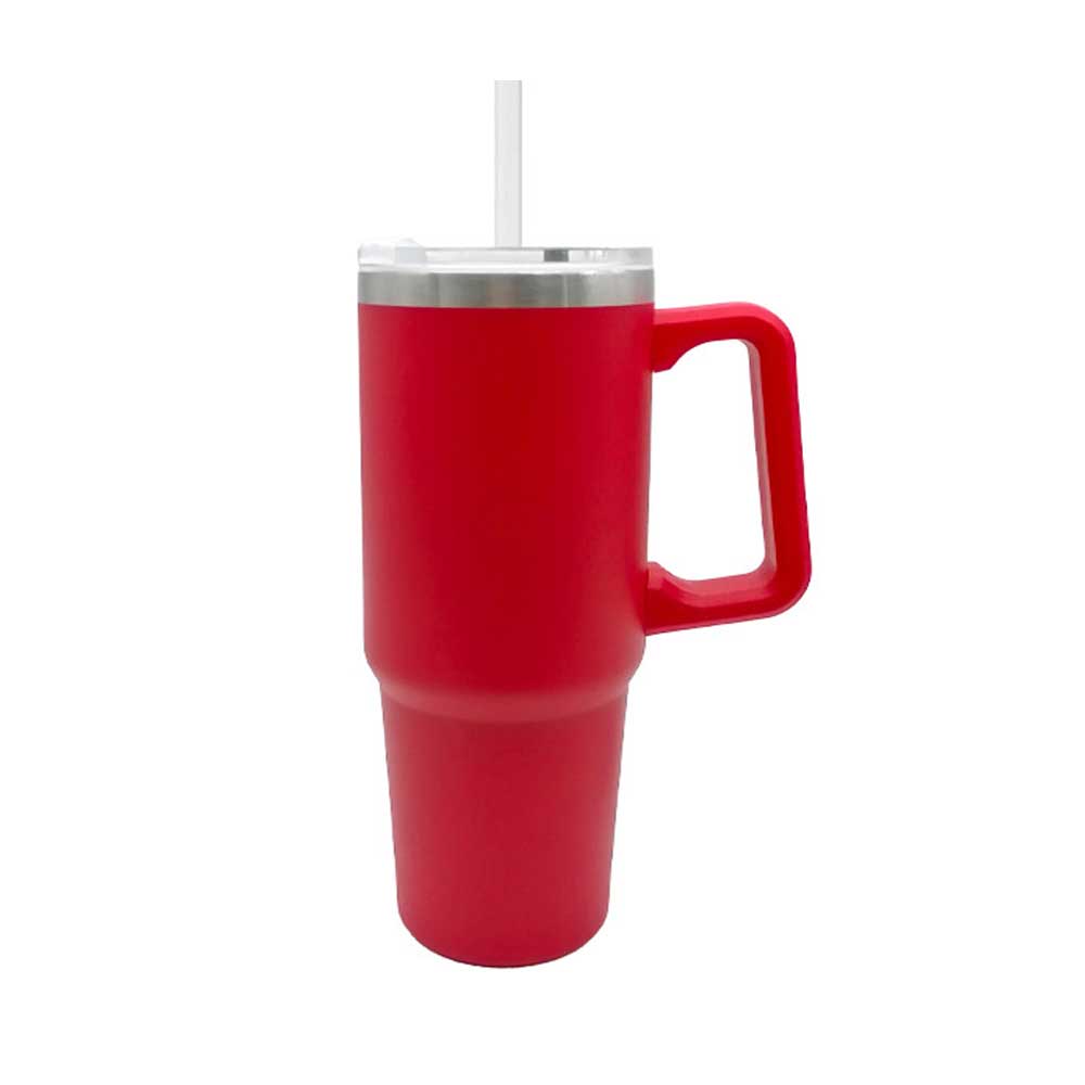 Mille Baci Borraccia Termica Con Manico E Cannuccia Colore Rosso 900 Ml