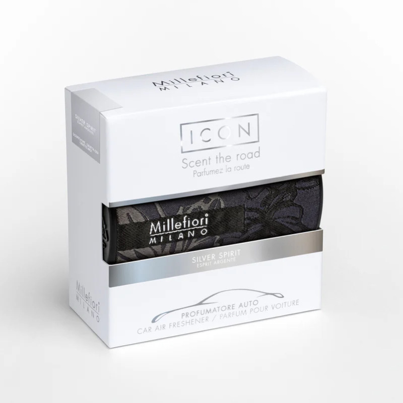 Car Icon Collezione Textile Floral Silver Spirit Millefiori Milano