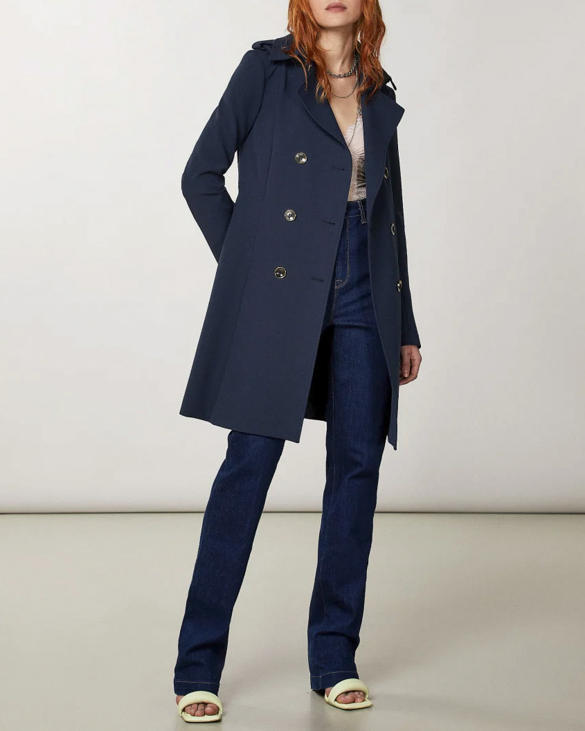 Trench Cappotto Blu Patrizia Pepe Trench Punti Vendita Patrizia