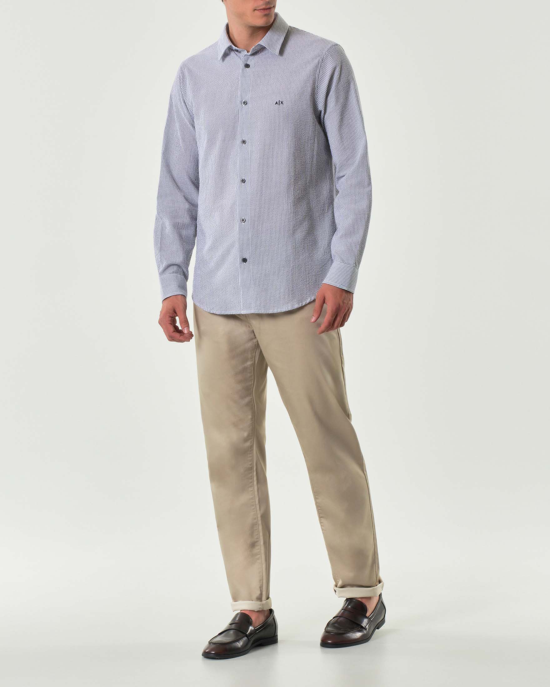 Pantalone sabbia cinque tasche Exchange in raso di cotone stretch