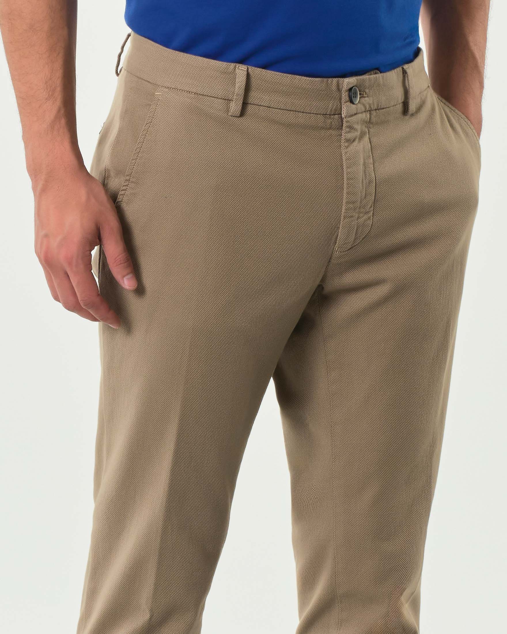 Pantalone Powell chino Levanto fango in cotone stretch micro armatura
