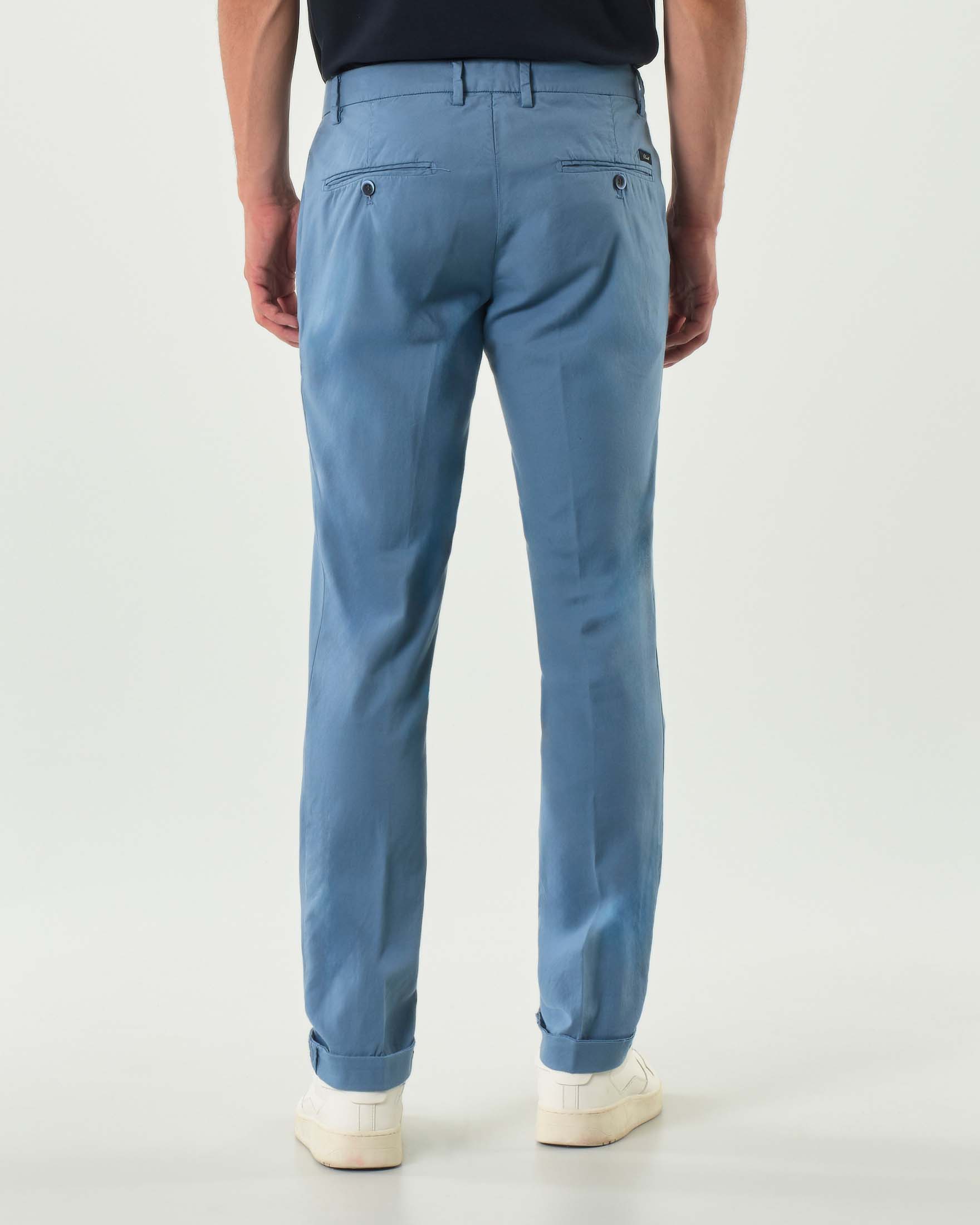 Pantalone Powell chino Levanto avio in canvas di cotone stretch