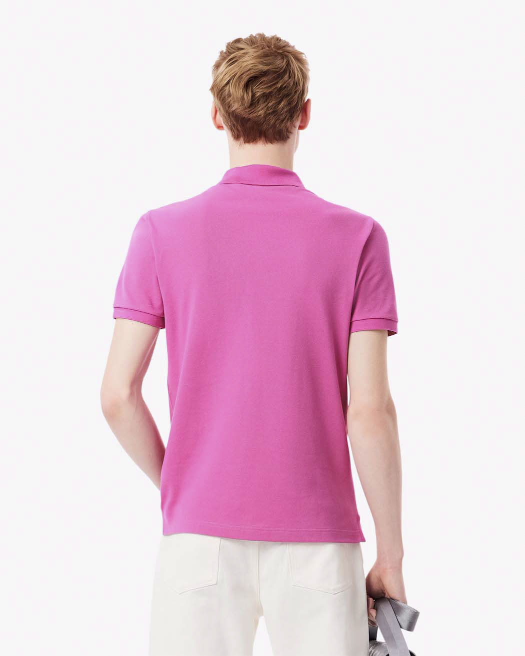 Polo Lacoste fucsia slim fit PH4012 in petit piqué