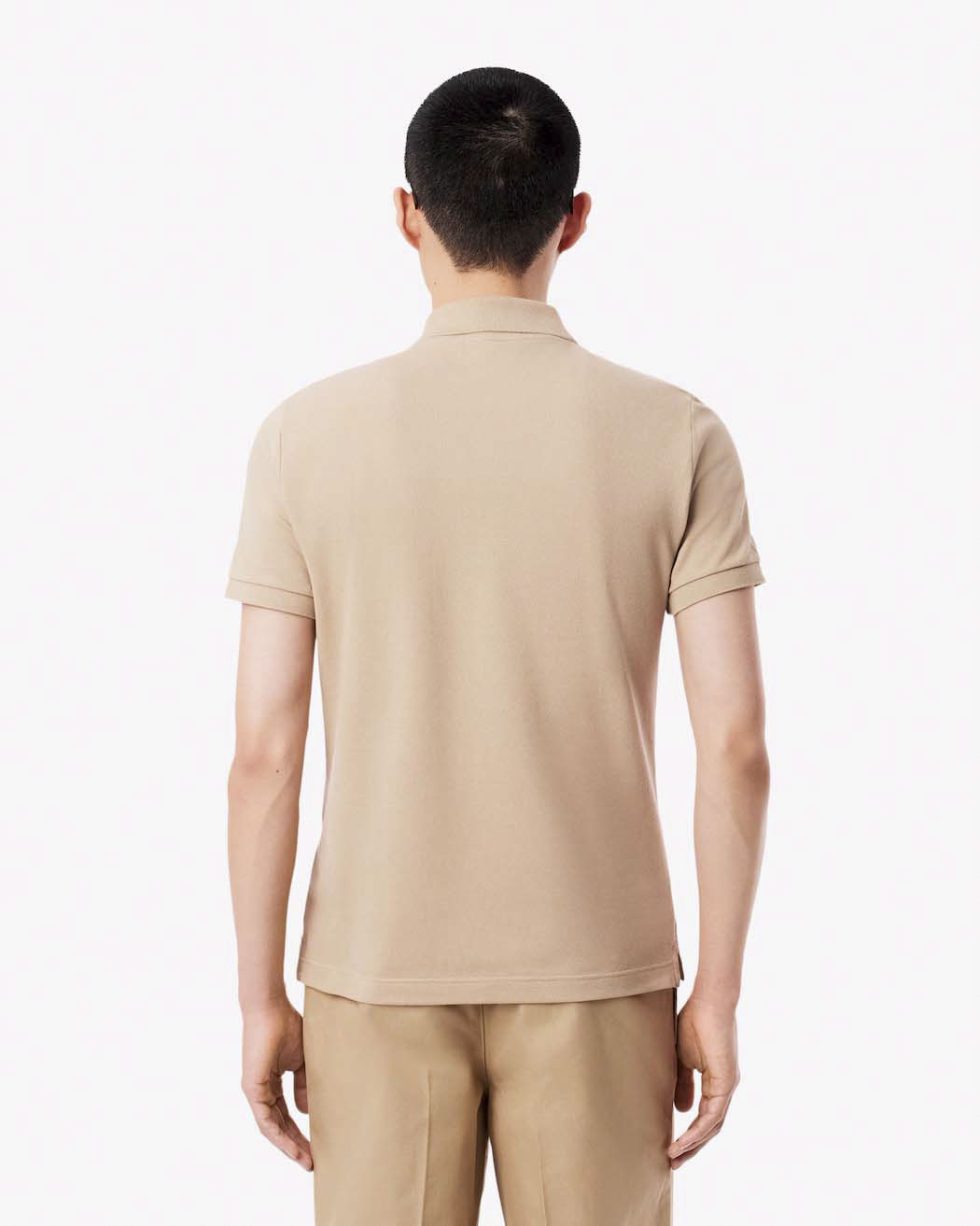 Polo Lacoste sabbia slim fit PH4012 in petit piqué