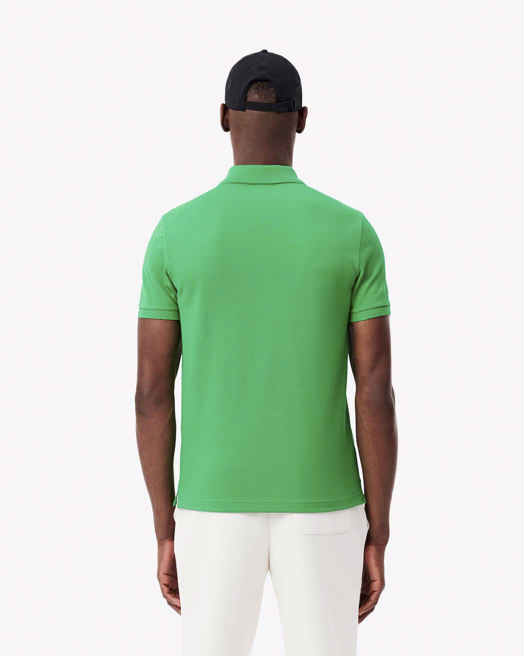 Polo Lacoste verde prato slim fit PH4012 in petit piqué