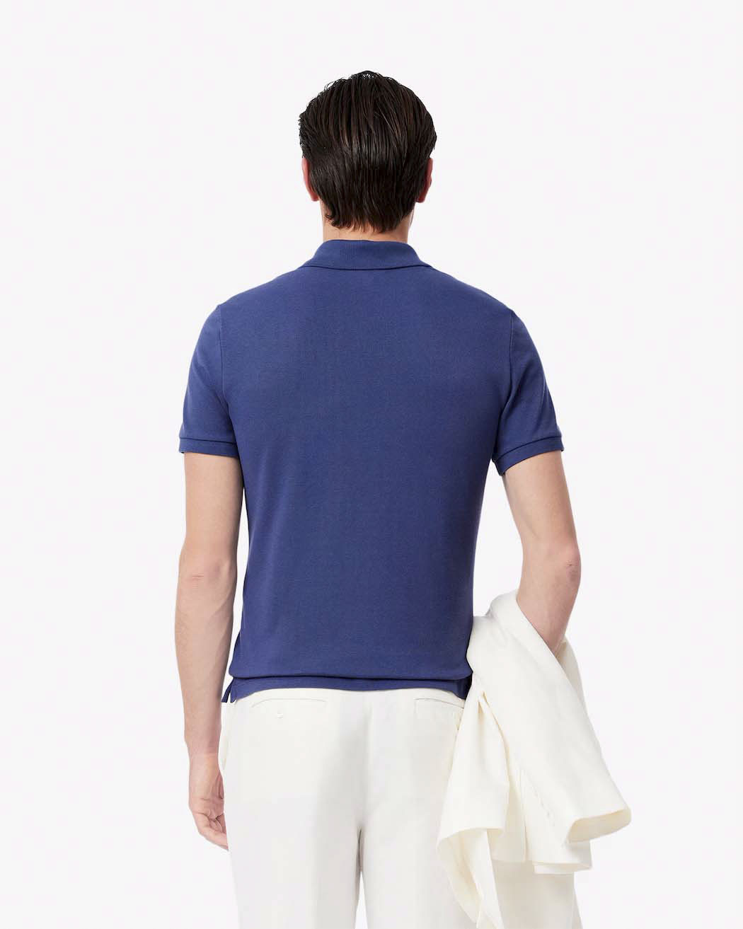 Polo Lacoste viola slim fit PH4012 in petit piqué