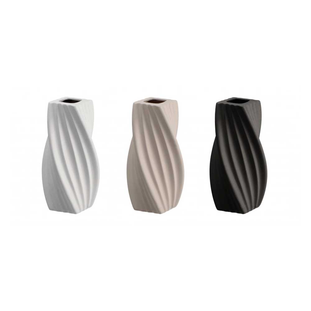 Ad Trend Vaso Tribeca In Ceramica 12x12x26h Cm Colori Assortiti