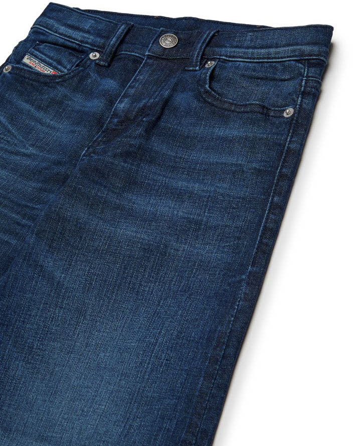 Blu Scuro Pantaloni Diesel Uomo Jeans Palazzo Diesel Lavaggio Blu