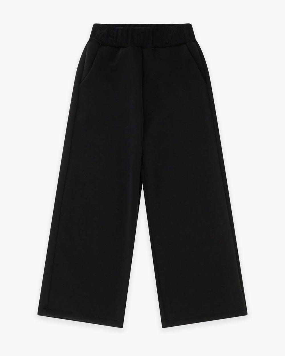 Pantalone palazzo Dixie nero in scuba