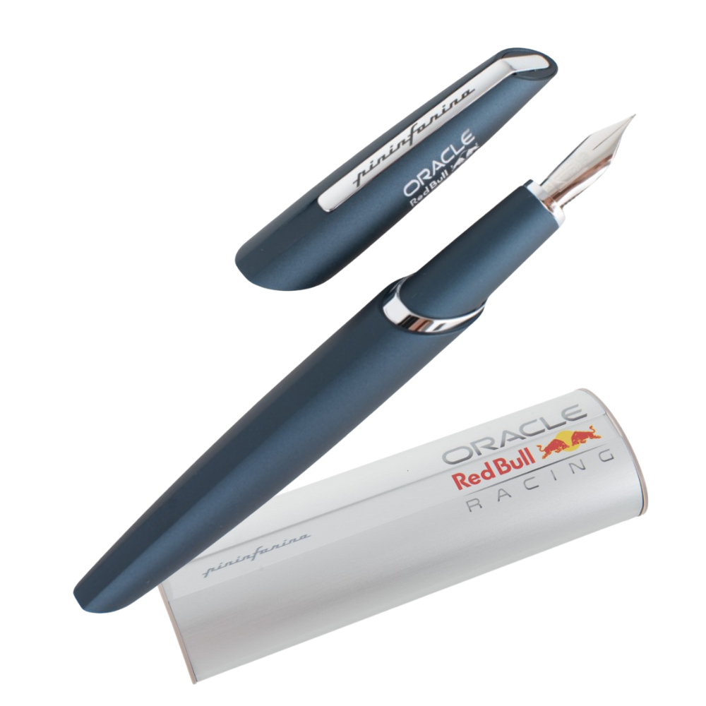 Pininfarina PF TWO Fountain Oracle Red Bull Racing – Penna Stilografica con Pennino in Acciaio e Corpo in Alluminio