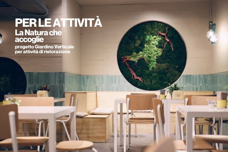 Giardino Verticale TONDO per locale commerciale