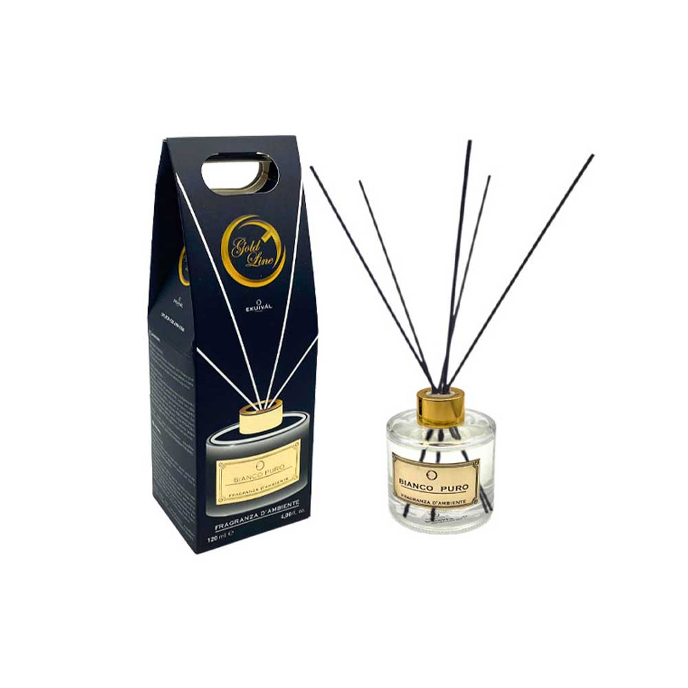 Ekuival Profumatore Per Ambiente In Vetro Fragranza Bianco Puro 120 Ml