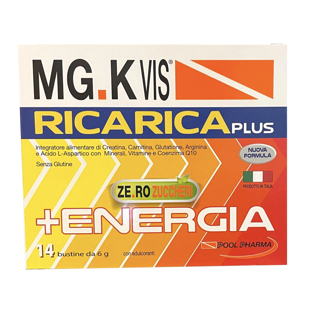 MGK VIS RICARICA PLUS - INTEGRATORE DI SALI MINERALI CON CREATINA |  Cosmofarm.it