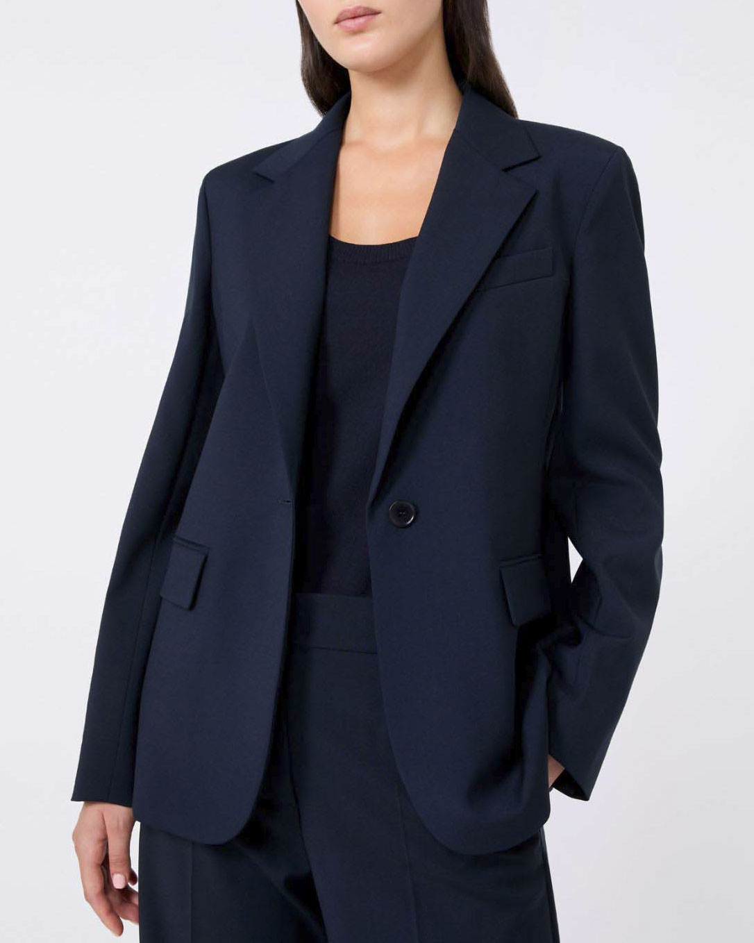 Blazer blu monopetto Weekend in pura lana vergine