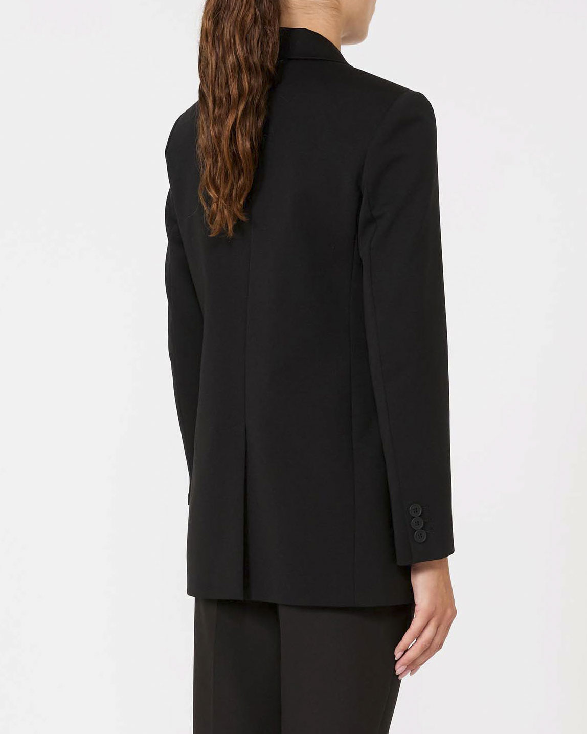 Blazer nero Weekend over in jersey in lyocell e cotone image