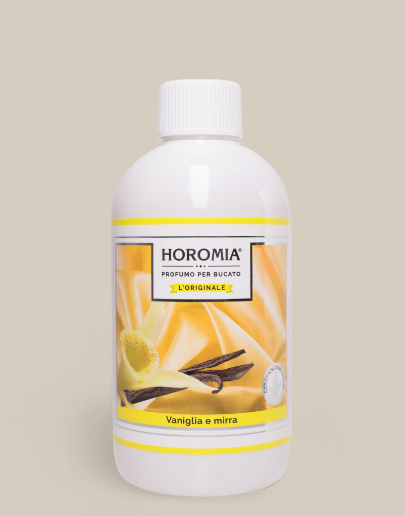 Essenza Profumata per Bucato 500ml. Vaniglia e Mirra Horomia