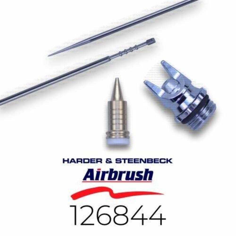 Aerógrafo Harder & Steenbeck Infinity 2024 CRplus SOLO - Boquilla Titanio 0.25 Mm, Con Copa Mini Y De 2 Ml
