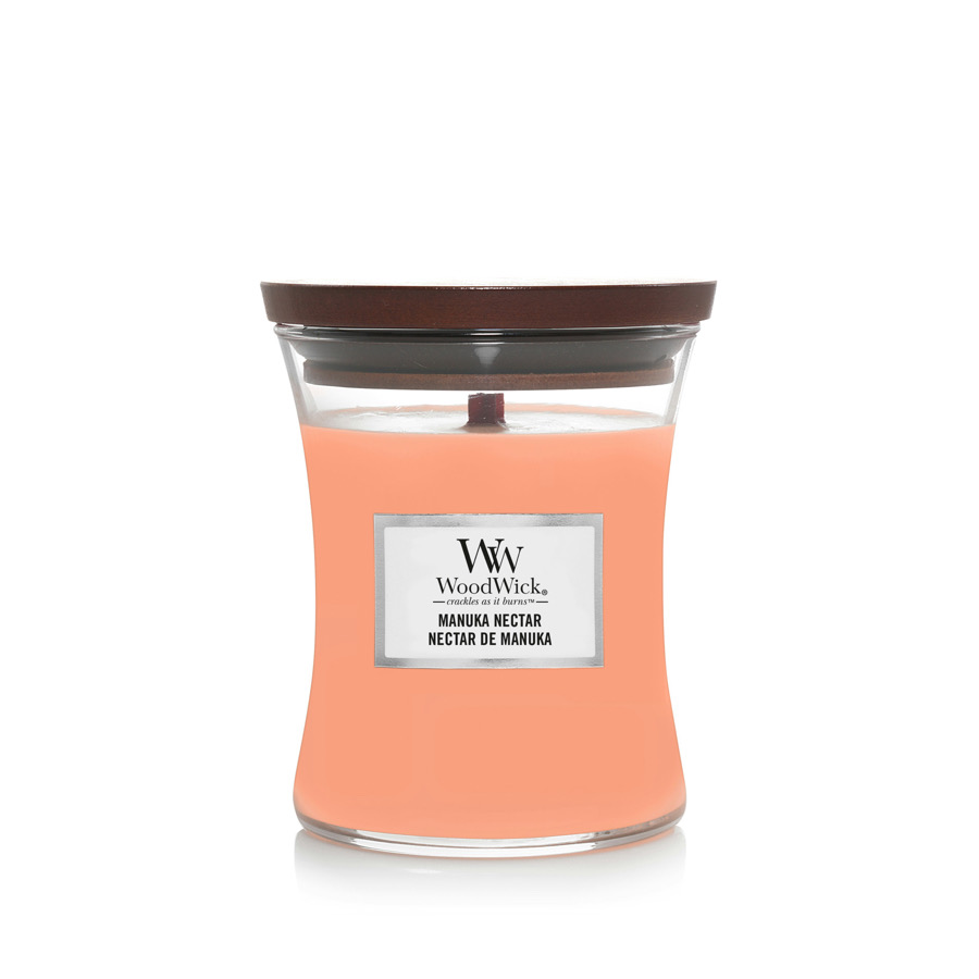 Candela Clessidra Media Manuka Nectar 275 g. Woodwick