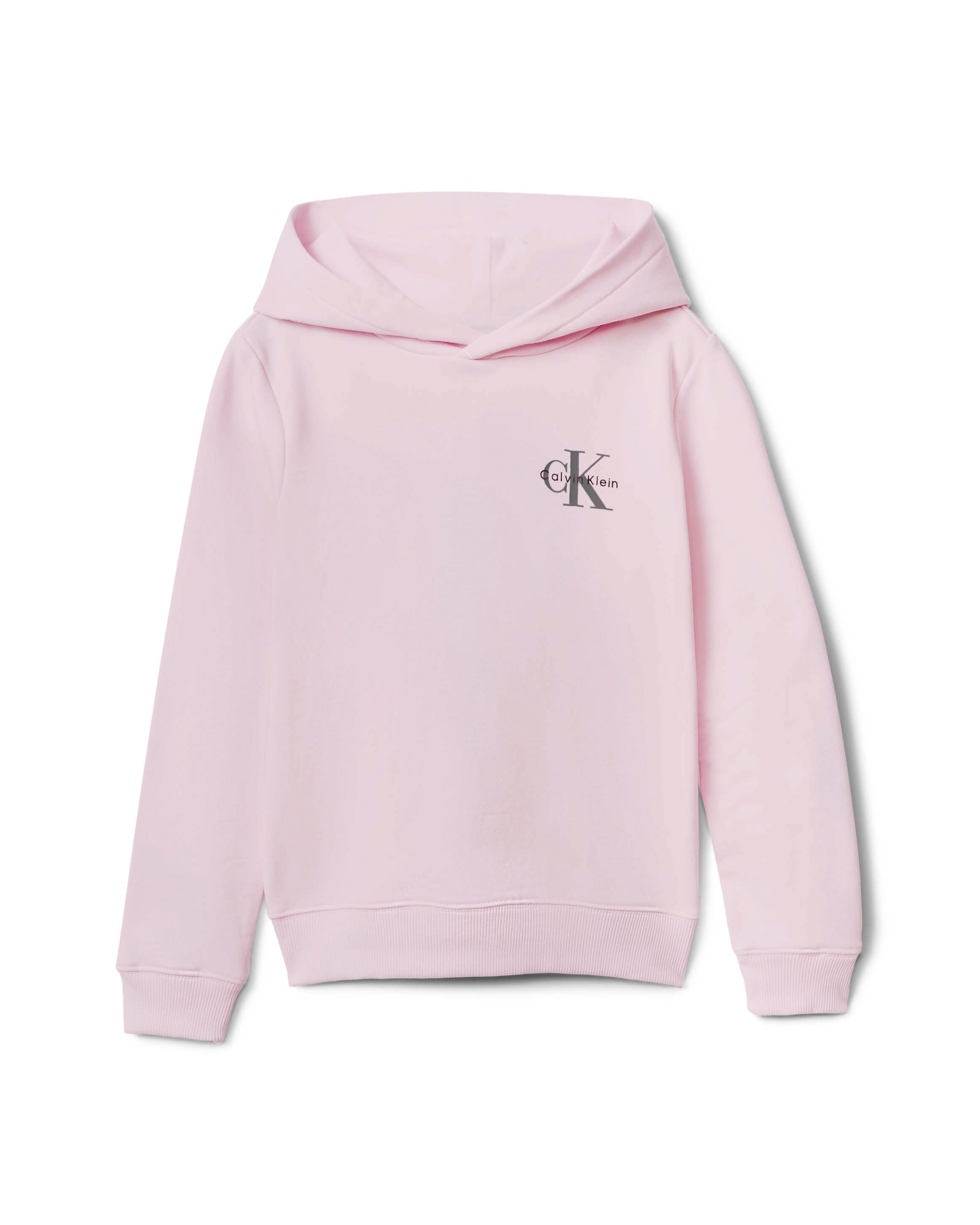 Felpa Calvin Klein rosa con cappuccio e logo