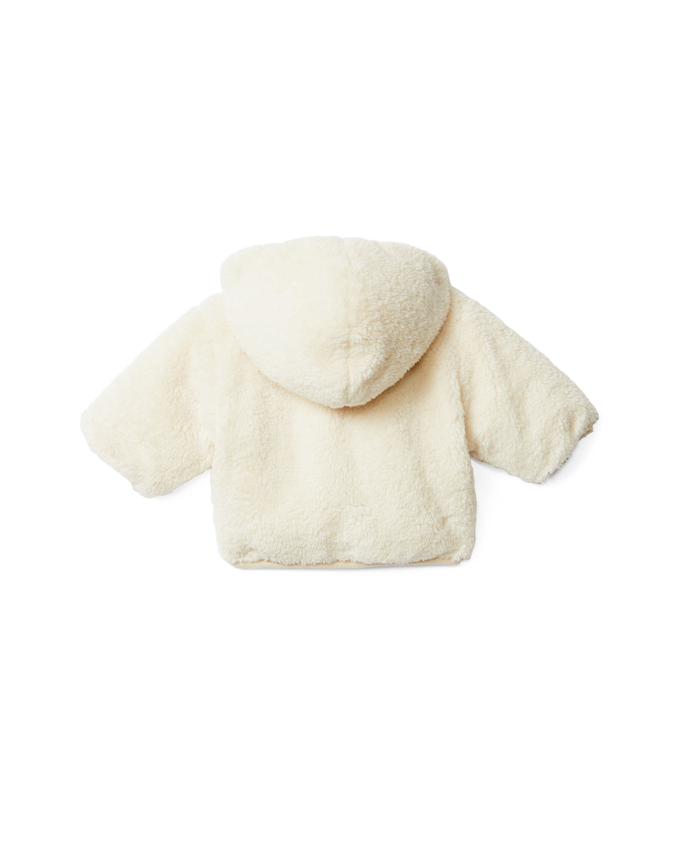 Giubbino teddy Calvin Klein color panna con cappuccio image