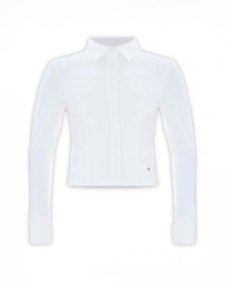 Camicia Kocca bianca in popeline stretch