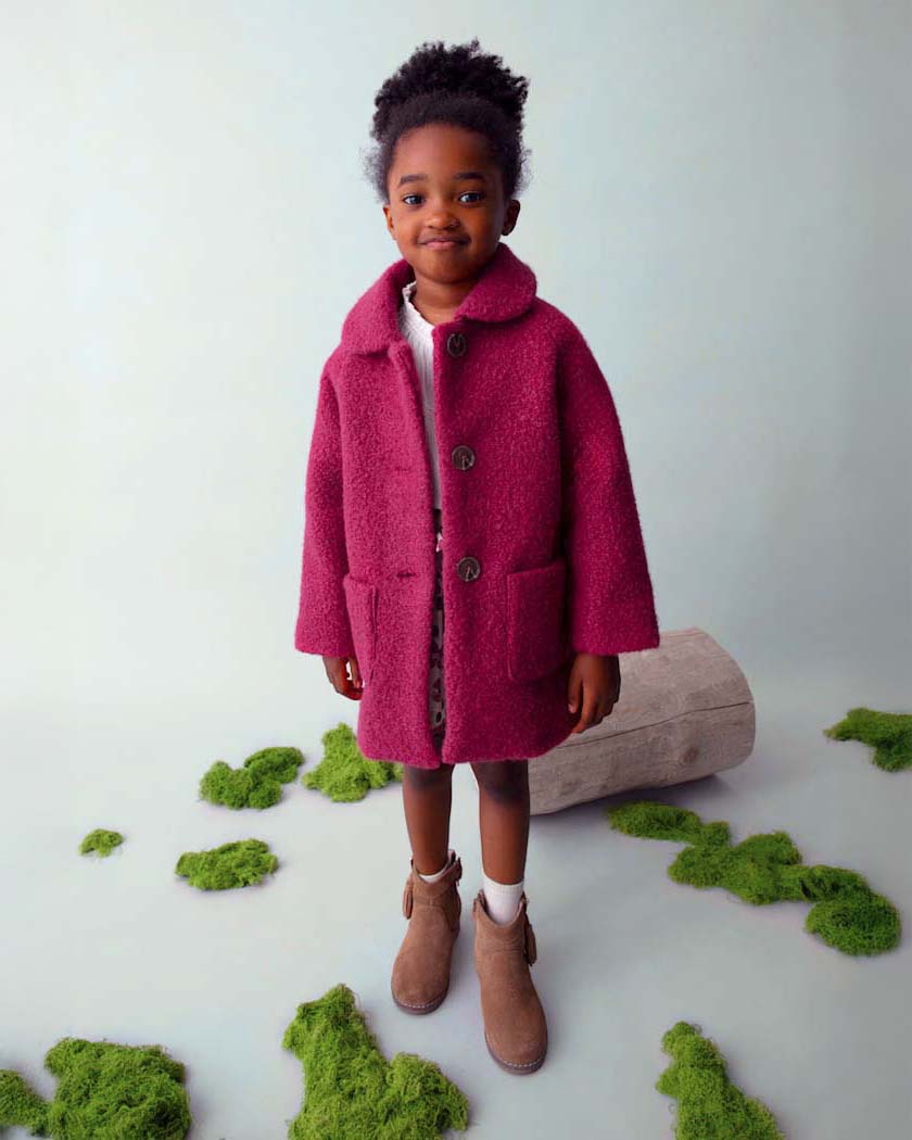 Cappottino Mayoral teddy riccio rosso ciliega image