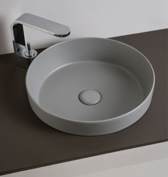 Enjoy Ceramica Cielo semi-recessed round washbasin | Gaia Interni