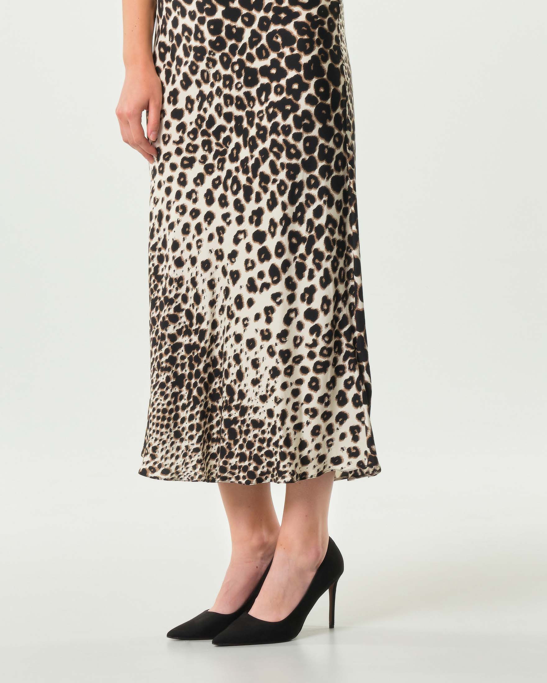 Gonna lunga Emme Marella a fantasia animalier in raso di viscosa image