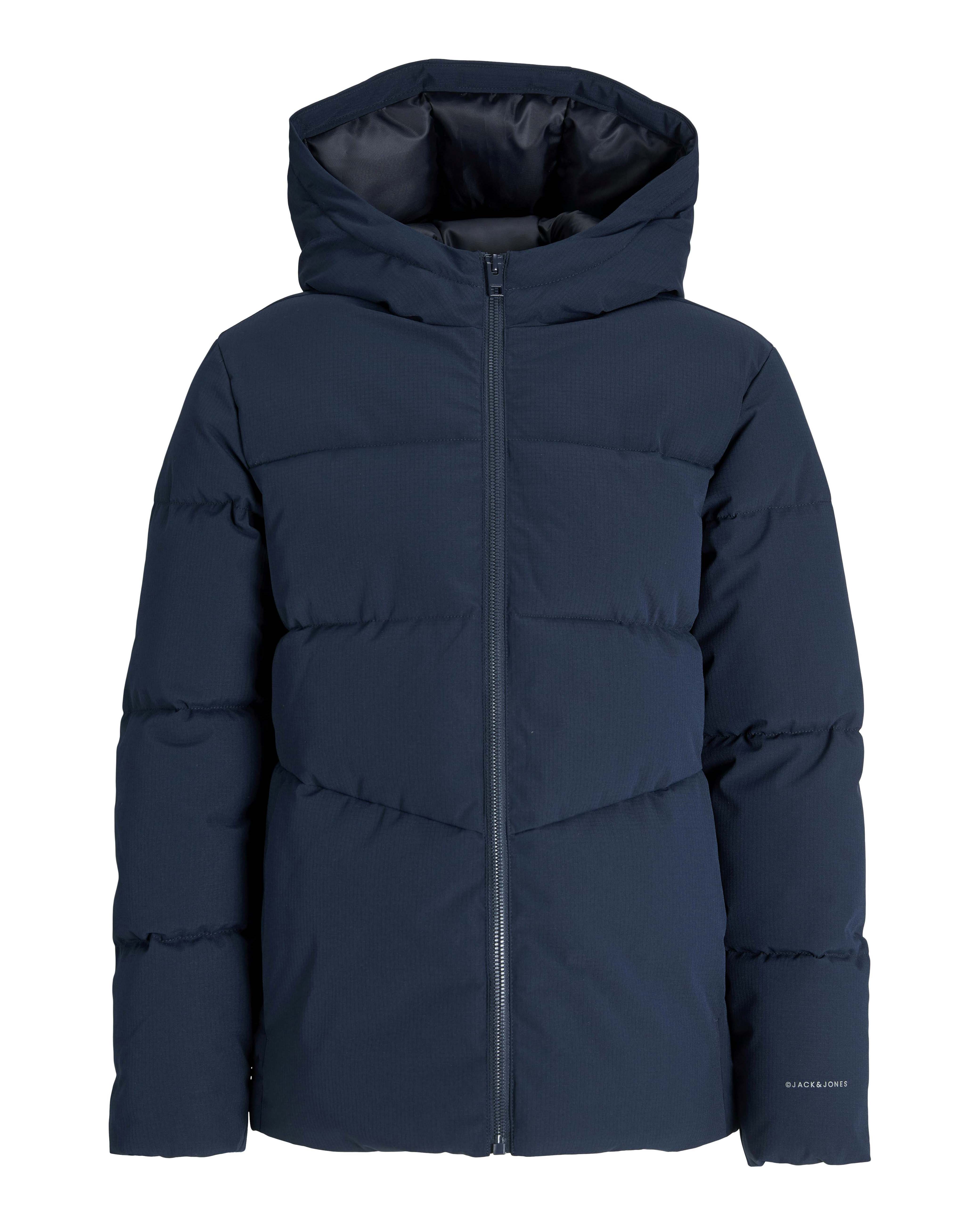 Piumino Jack & Jones blu imbottito con cappuccio