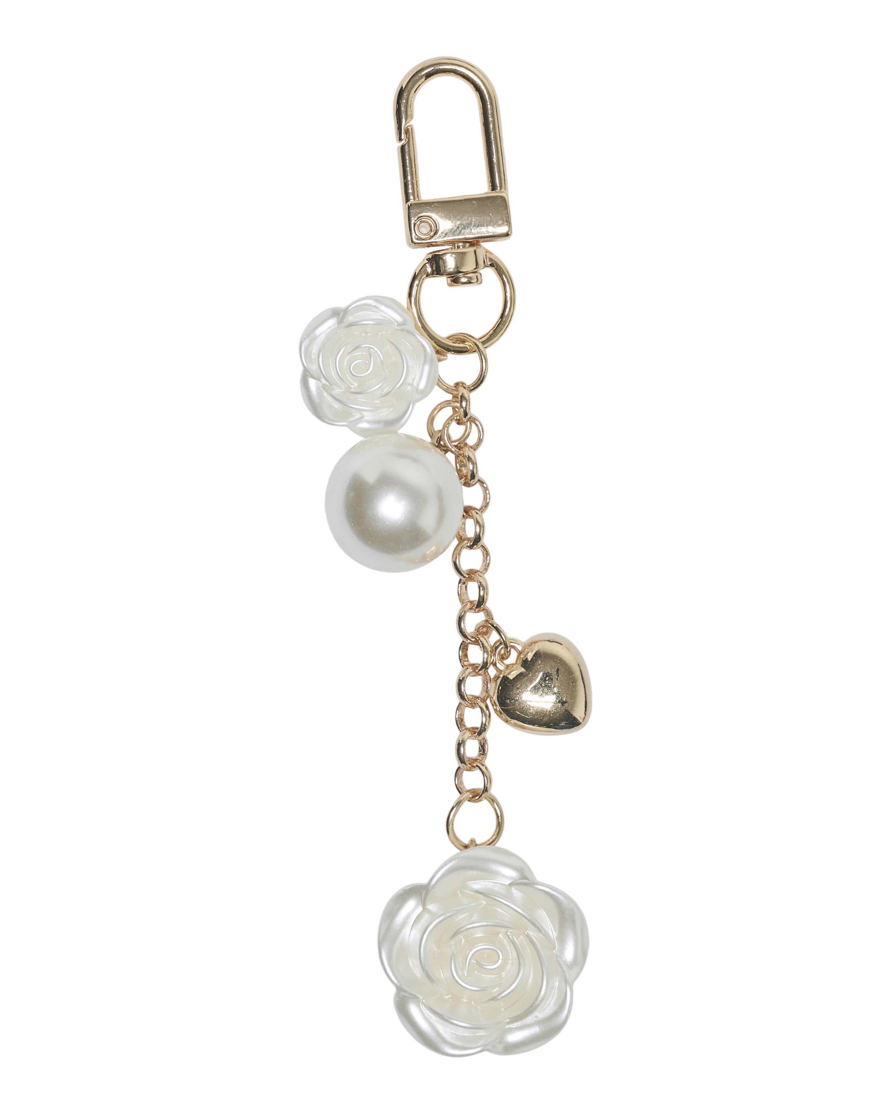 Portachiavi Kids Only con roselline color oro