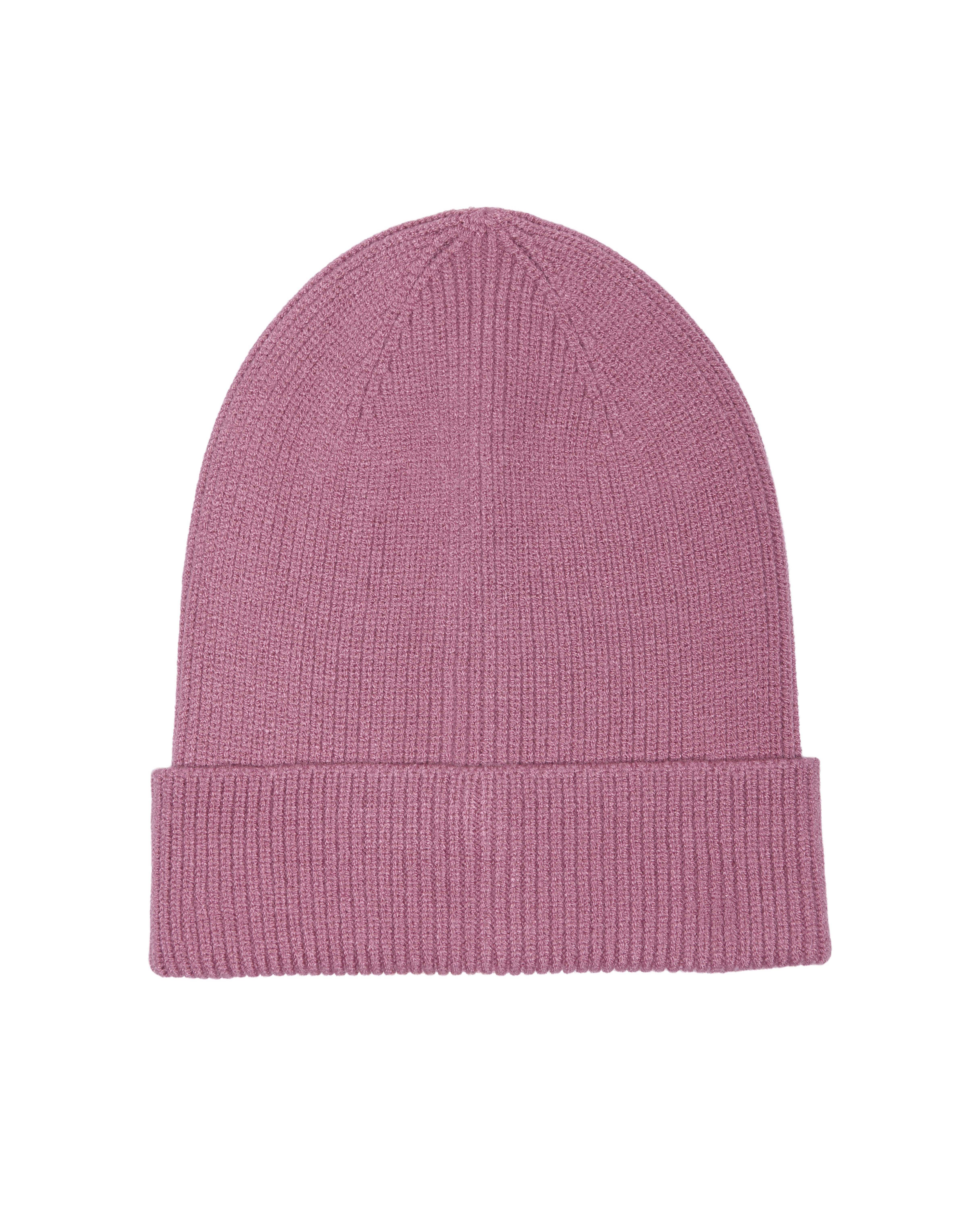 Berretto con risvolto Kids Only rosa antico a costine