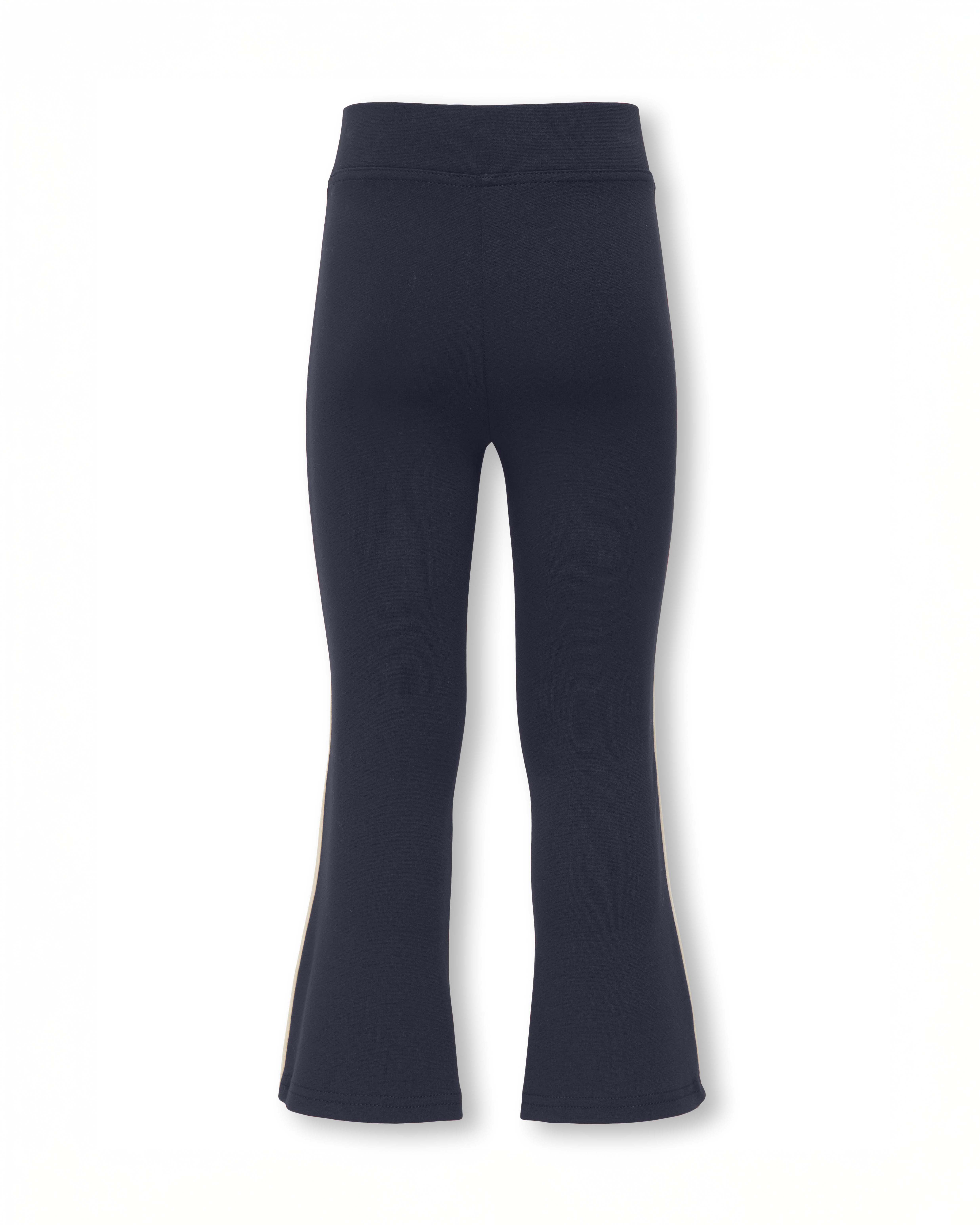 Leggins flare Kids Only blu con riga bianca image