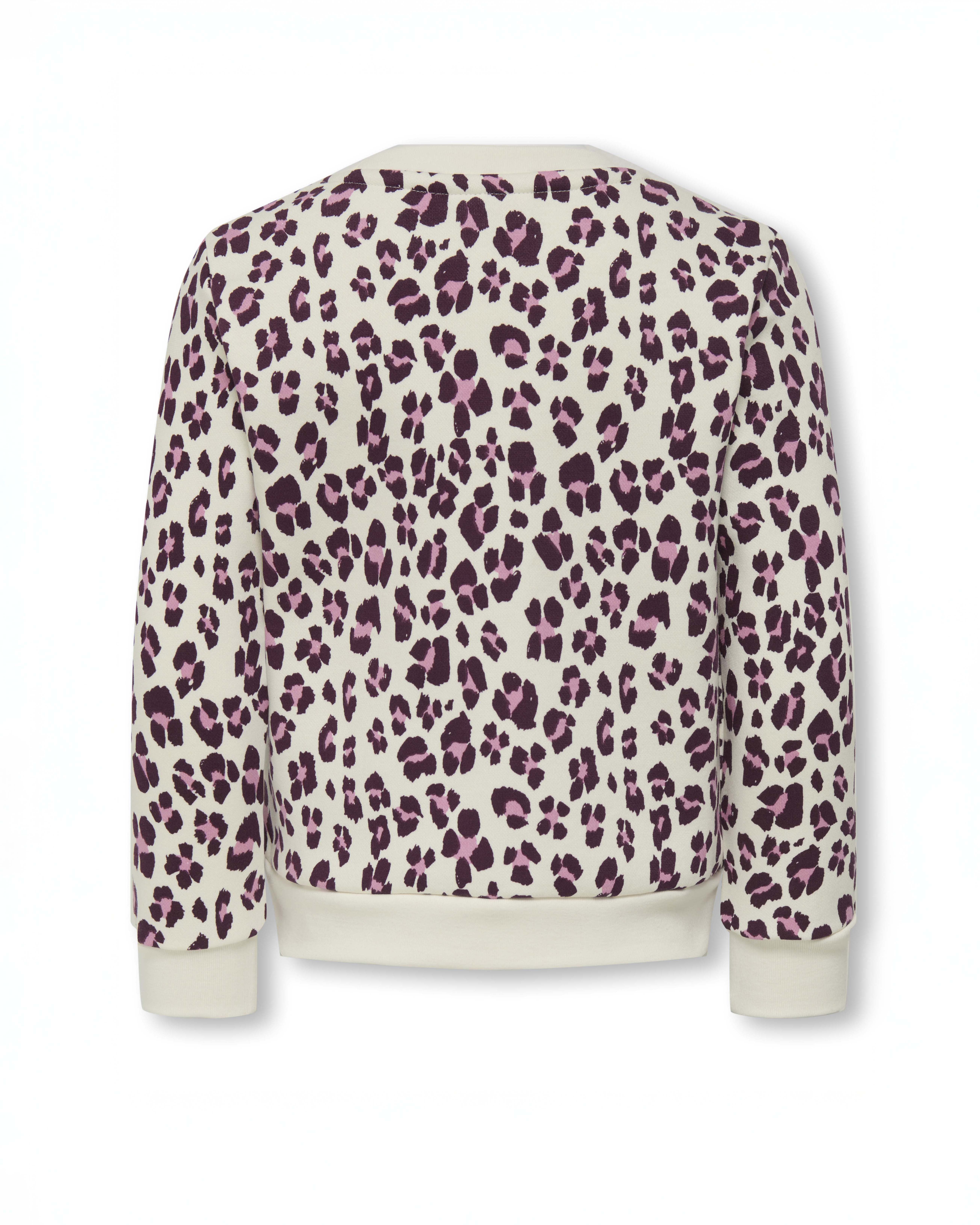 Felpa Kids Only maculata avorio e rosa in misto cotone image