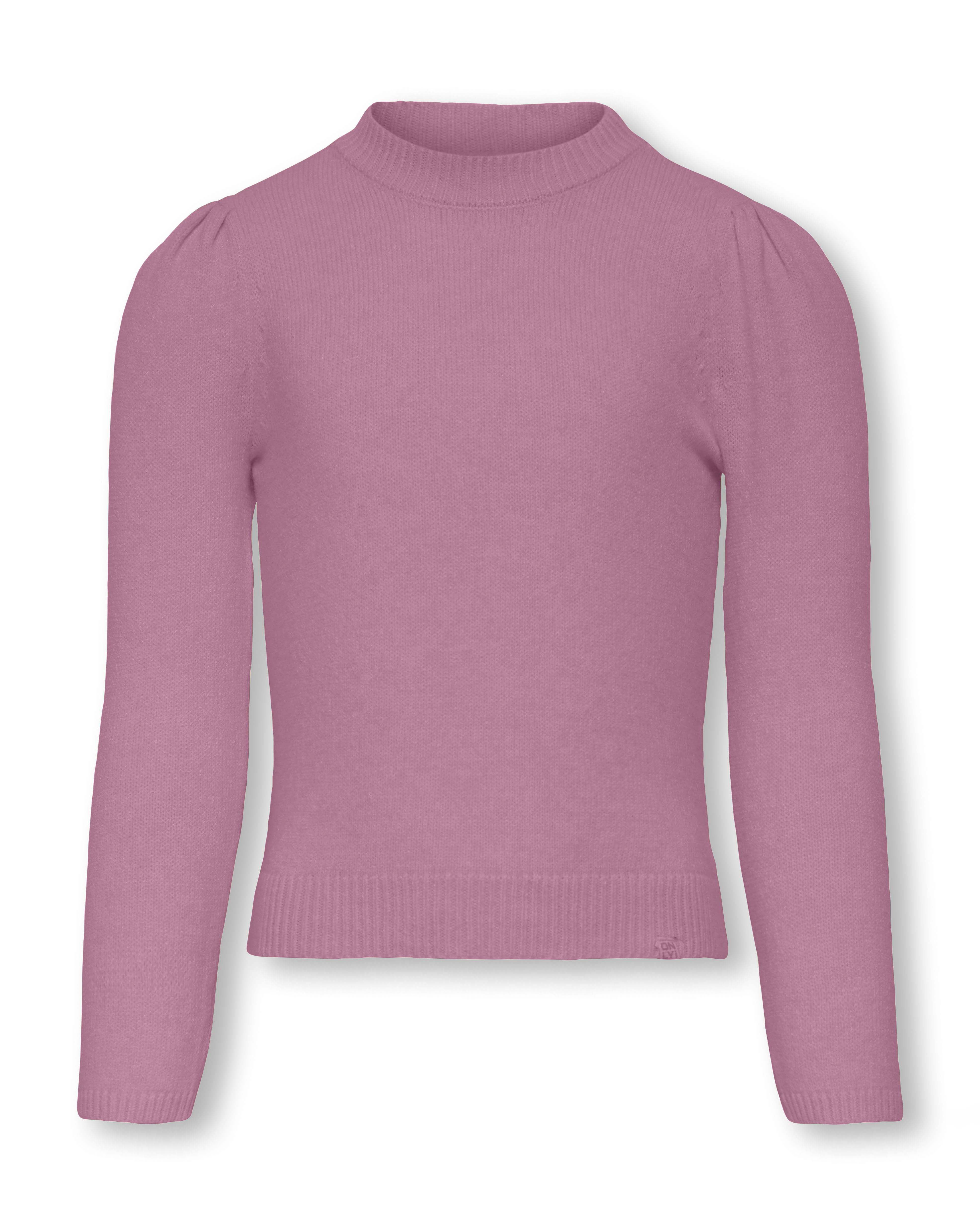 Maglia Kids Only rosa antico in misto viscosa con maniche a sbuffo